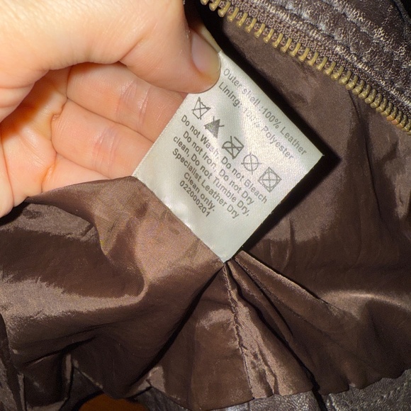 Brown leather jacket - Picture 5 of 6